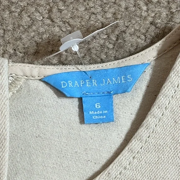 ⬇️PRICE DROP New Draper James Cream Denim Short Sleeve Circle Mini Dress, size 6 - Picture 5 of 13